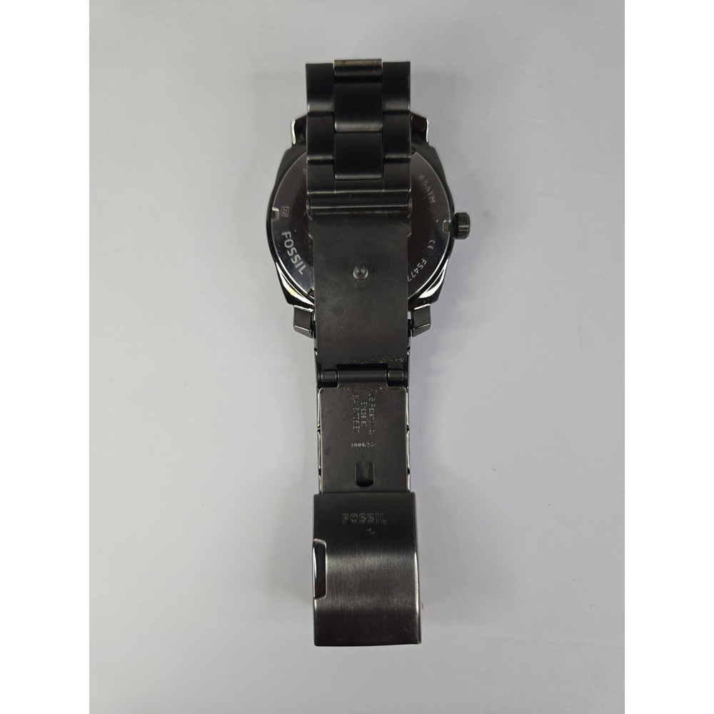 Fossil Machine FS4774 Men Smoke Stainless Steel Analog Dial Quartz Watch - Picture 4 of 5